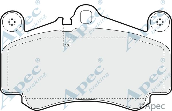 APEC BRAKING stabdžių trinkelių rinkinys, diskinis stabdys PAD1403